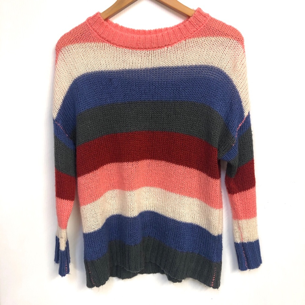 🌞Colorblock Slouchy Sweater - Size Small